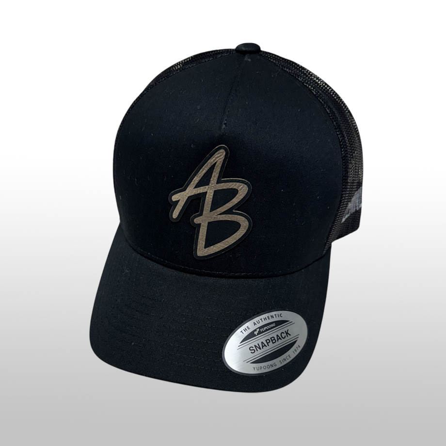 AB1 Embossed Cap Black GOLD