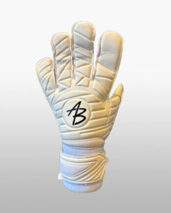 AB1 White - Black logo Gloves